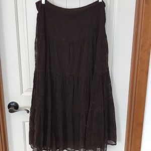 Inc 100% Silk Skirt size 14